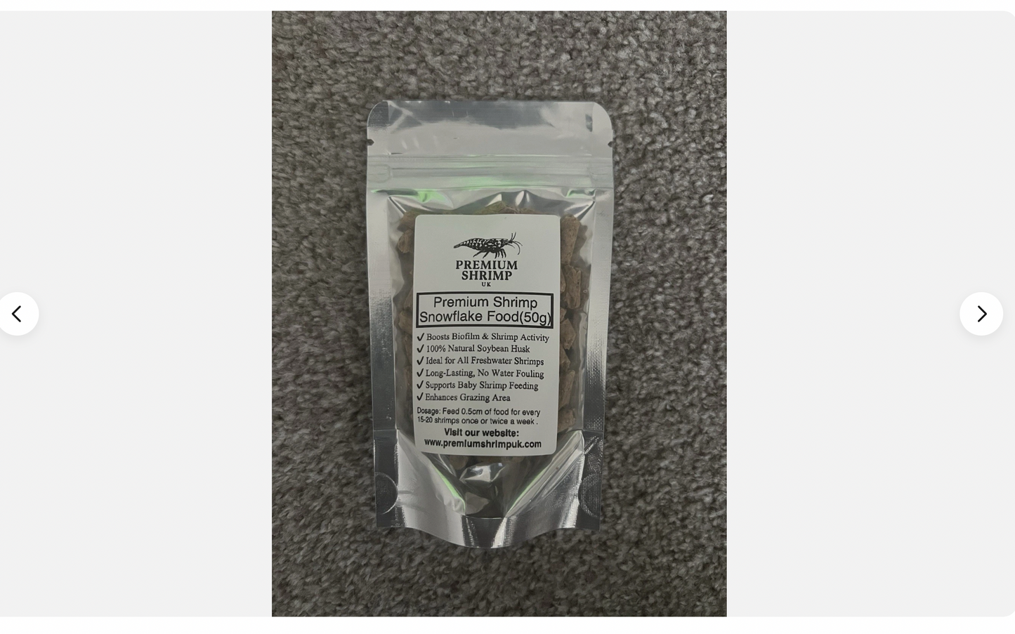 Premium Shrimp UK Snowflake Shrimp Food