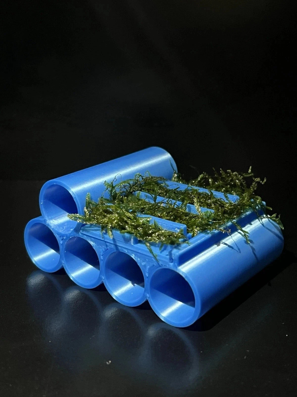 3D Printed Shrimp Cave & Moss Holder – Java Moss Included