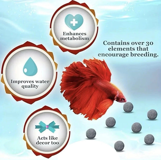 Grey Mineral Balls for Shrimp Snails Plecos Nerites Ramshorns