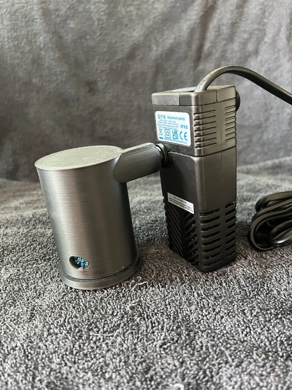 3D Printed CO₂ Reactor for Planted Aquariums