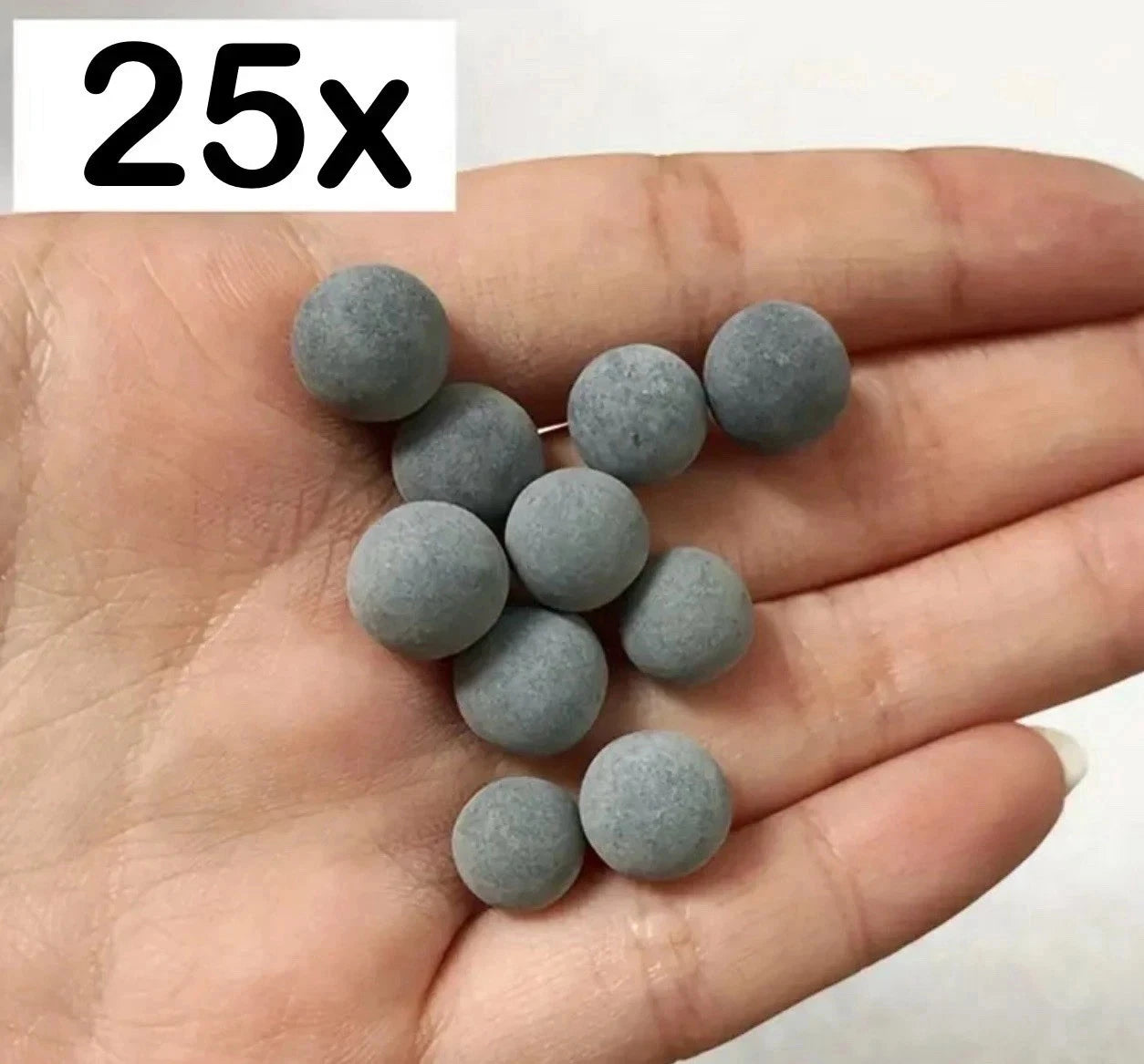 Grey Mineral Balls for Shrimp Snails Plecos Nerites Ramshorns